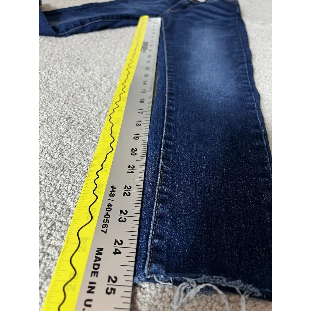 Fashion Nova Y2K Skinny Jeans Sz 1 Dark Blue Booty Shaping Stretchy #F Classic